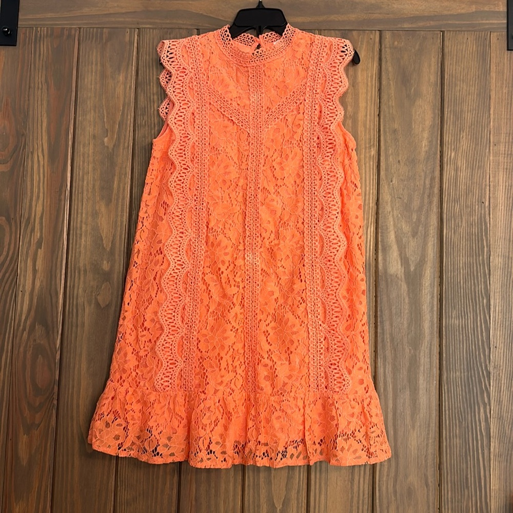 pink/orange dress